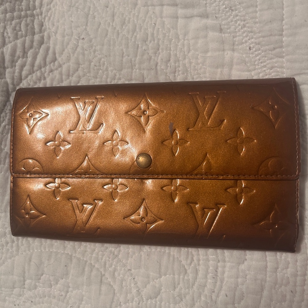 Louis Vuitton Gold Monogram Embossed Wallet